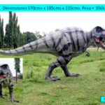 gran figura de un tiranosaurio rex