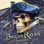 Calavera pirata para restaurante