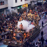 carroza de bestias durante el desfile