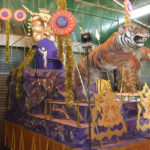 cabalgata con tigre saltando