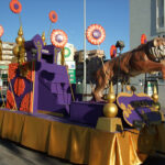 cabalgata con tigre saltando